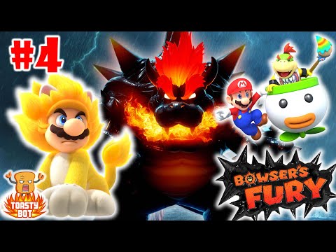 Super Mario 3D World - Bowsers Fury - 2 Player Gameplay Walkthrough Part 4 - Nintendo Switch