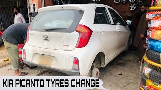 DUNLOP (SP TOURING R1) 165/65R14 Kia PICANTO TYRES CHANGE PRICES IN KARACHI | MADE IN INDONESIA 🇮🇩