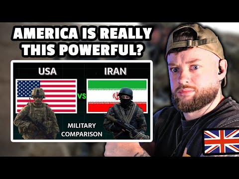 British Guy reacts to "USA vs Iran Military Power Comparison 2025"