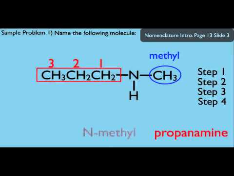 Nomenclature   Amines