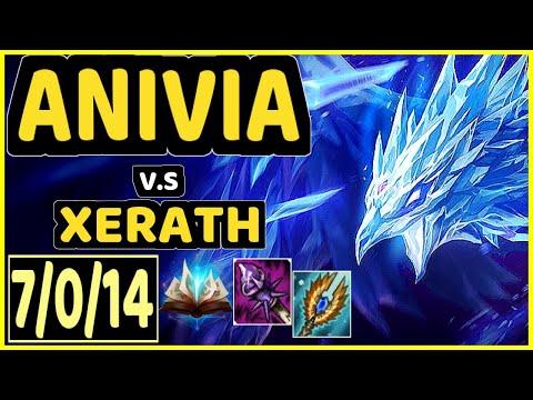 GREVTHAR (ANIVIA) vs XERATH - 7/0/14 KDA MID CHALLENGER GAMEPLAY - BR