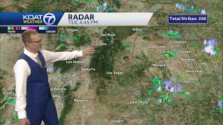 Windy and hot with some scattered storms