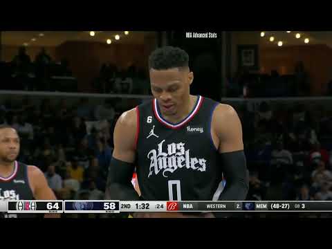 Russell Westbrook 36 pts 4 reb 10 ast vs Memphis Grizzlies | 2023-03-29