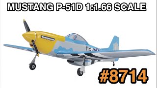 P-51D Mustang 20cc 1.7m ARF žlutý