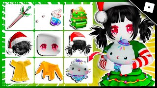 COMO PEGAR 15 ITENS GRÁTIS NO ROBLOX - ITENS GRÁTIS DE NATAL 2025 NO ROBLOX
