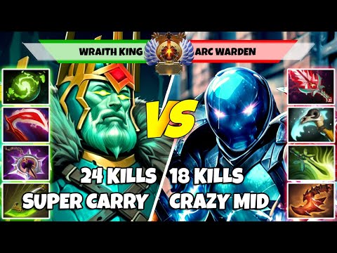 WRAITH KING (Carry) vs ARC WARDEN (Mid) - Epic Battle Of Immoral Rank Dota 2 Players - Z Dota 2