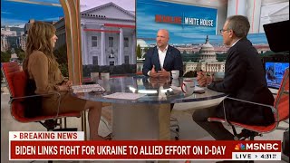 MSNBC: DEADLINE WHITE HOUSE - JUNE 6, 2024 - BIDEN AND ZELENSKY COMMEMORATE D DAY 80TH ANNIVERSARY
