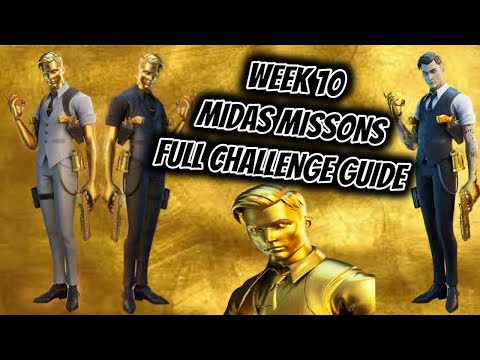 Fortnite Week 10 Midas Missions All Challenge Guide Chapter 2 season 2