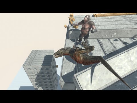 NEW GORO THE GIANT on Wobbly Building vs ALL UNITS Animal Revolt Battle Simulator