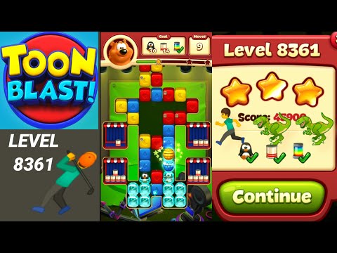 Toon Blast Level 8361 🤺✨🦖