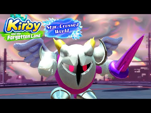 Kirby and the Forgotten Land + Star Crossed World - Secret Galacta Knight Boss Fight (4K)
