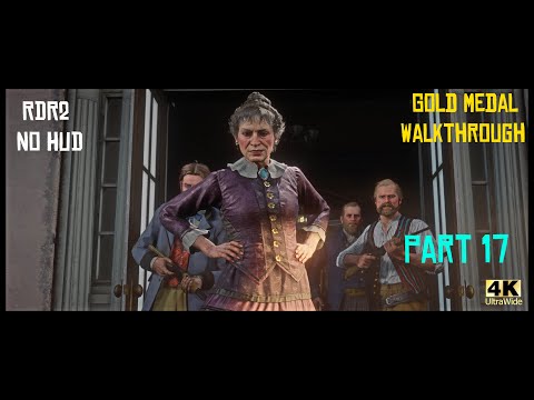 Red Dead Redemption 2 No HUD Gold Medal Story Walkthrough - Part 17 [4K Ultrawide]