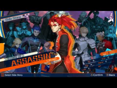 Fate/Extella: The Umbral Star Walkthrough Part 33 Side Stories ASSASSIN [Li Shuwen] (No Commentary)
