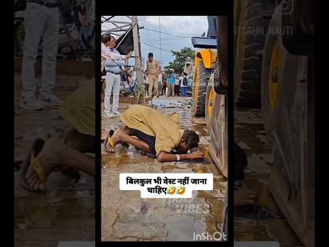 Shocking Moment: Drunk Man Drinks Spilled Alcohol as Police Destroy Truck! 🚔🍾