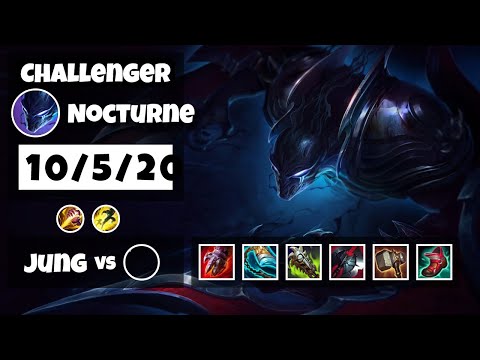 Nocturne 11.8 S11 Jungle Challenger Replay (10/5/20) - KOREAN