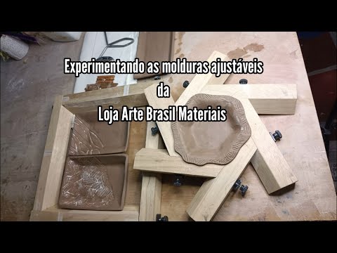 Como usar a moldura de madeira ajustável da Arte Brasil  para criar peças de #cerâmica  incríveis!