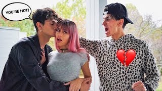 Flirting With My TWIN BROTHERS GIRLFRIEND To See How He Reacts *PRANK*