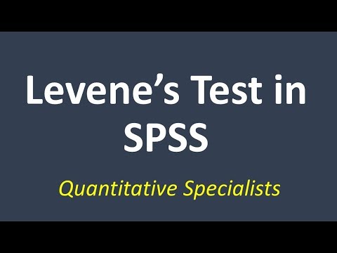 Interpreting Levene's Test in SPSS