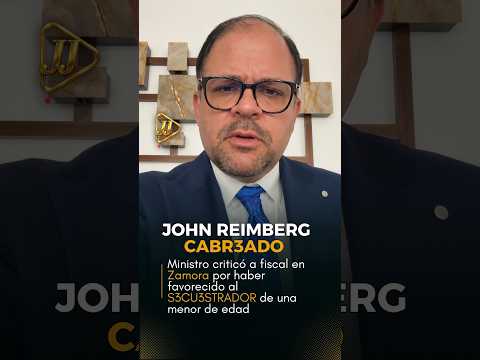 Reimberg criticó a fiscal en Zamora #ecuador  #johnreimberg