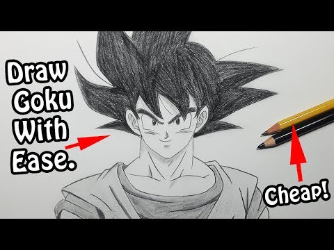 How To Draw Goku For BEGINNERS! - Step By Step Tutorial ...