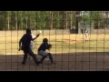 Shane pitching against Nottoway JV