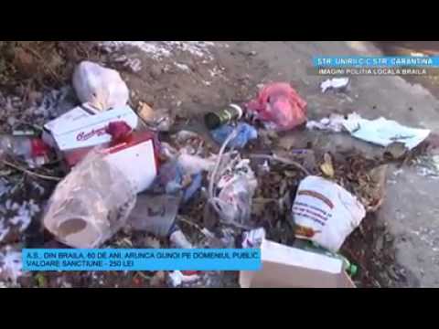 Nesimtirea brailenilor care arunca gunoiul pe domeniul public. Stiri Braila - Probraila.ro