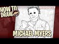 How To Draw MICHAEL MYERS Halloween Movie Franchise Narrated Easy Step By Step Tutorial