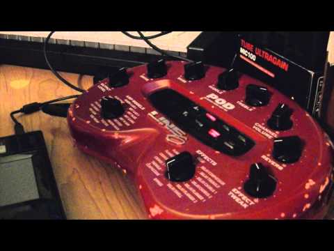 Very rare Line 6 POD 1.0 and POD 2.0 with original Line 6 AC supply. Sold only as a pair. image 5