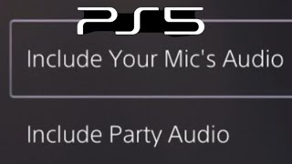 PS5 HOW TO ALLOW YOUR VOICE TO BE SHARED BROADCASTS & RECORDINGS!