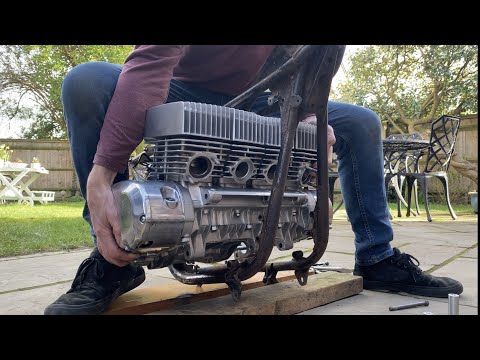 Kawasaki S1 550 Vierzylinder Rahmenreparatur - Folge 8