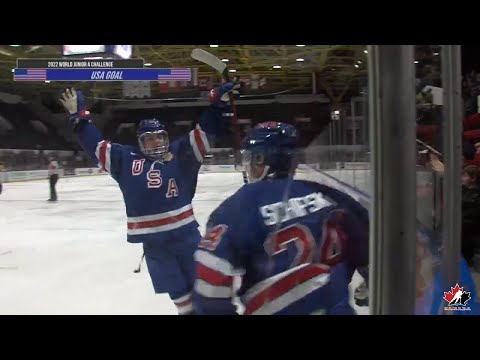 2022 World Junior A Challenge: USA vs Sweden, Preliminary Game