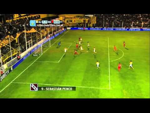 Gol de Penco. Olimpo 1 - Independiente 1. Fecha 4. Torneo Primera División 2014. FPT