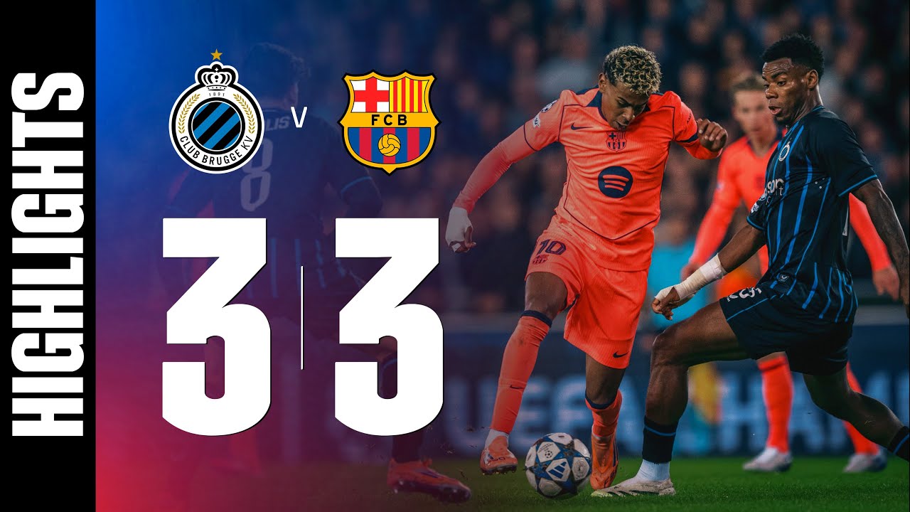 Club Brugge KV 3 - 3 FC Barcelona highlights