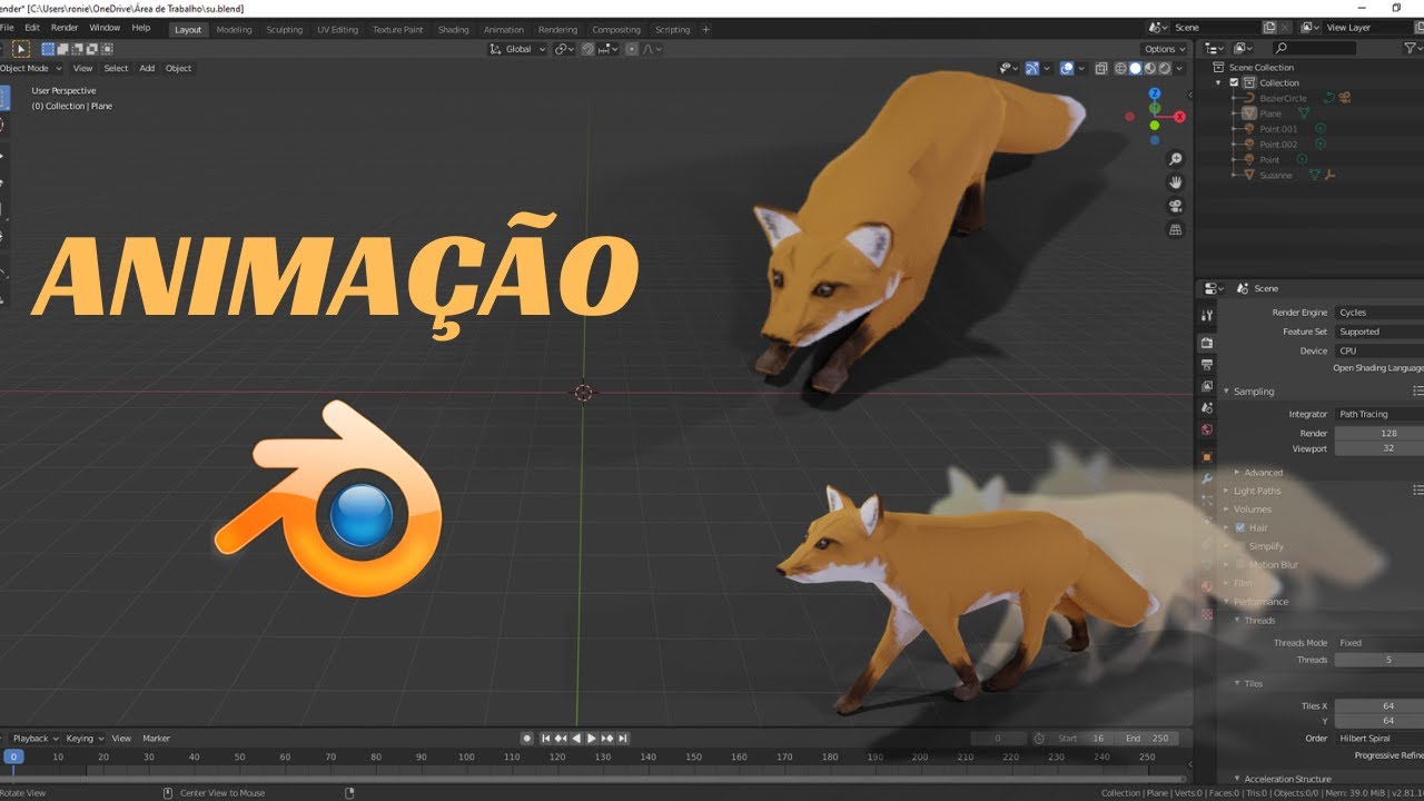 Como fazer ANIMAÇÃO em 10 Min - Tutorial Blender 2.9 - Walk Cycle