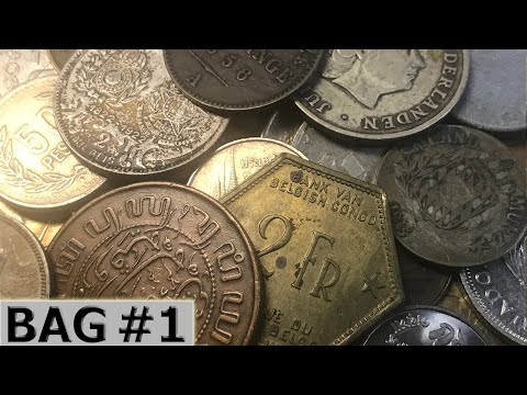 INCREDIBLE SILVER & MEGA RARE World Coin Half Pound World Coin Bag - Hunt #1 - NEW SERIES!!