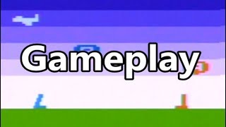 Four Minutes of Air Sea Battle Target Fun Atari 2600 Gameplay