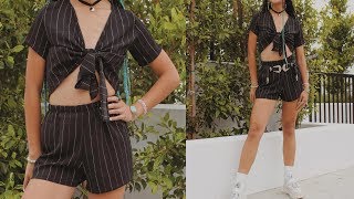 DIY / Tie Front Top Set