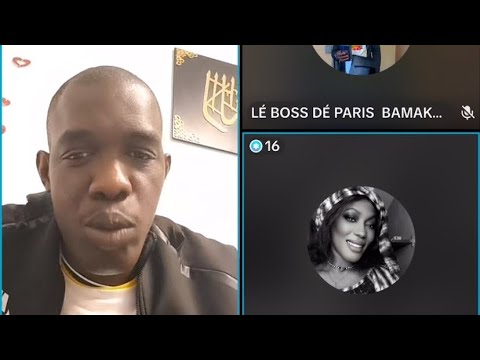 Boss de paris en live tiktok en soninke