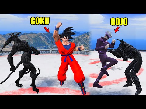 GOKU & GOJO Saved HEAVEN ARMY From HELL GOD In GTA 5 | SHINCHAN and CHOP