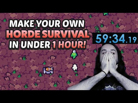 Make Your Own Horde Survivor Game in Under 1 Hour! GameMaker Speedrun Tutorial