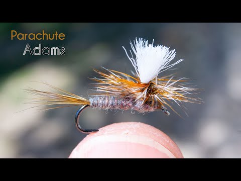 Parachute Adams, easy way to tie - McFly Angler Dry Fly Tying Tutorial