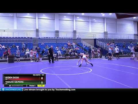 94 Lbs Quarterfinal - Ayden Dodd, OH Vs Taegan Gilmore, OH 2038