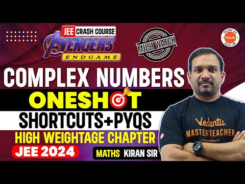 Complex Numbers | One Shot | Shortcuts | PYQ | JEE 2024 | JEE Math | Kiran Sir | Class 11 | Class 12