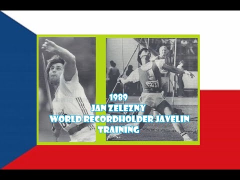 1989 Jan Zelezny WORLD RECORDHOLDER JAVELIN TRAINING