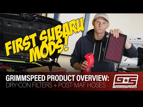 FIRST SUBARU MODS: GrimmSpeed DRY-CON Filters + Intake Hoses