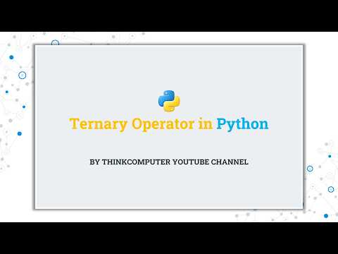 Ternary Operator In Python Thinkcomputer
