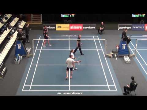 2016 Dutch National Badminton Championships - XD R16 - Jille/Tabeling vs. Maessen/Teuben