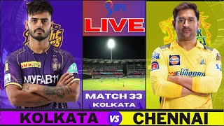 Live: CSK Vs KKR, Match 33 IPL Live Scores & Commentary | IPL LIVE 2023 | Chennai vs Kolkata 2nd in