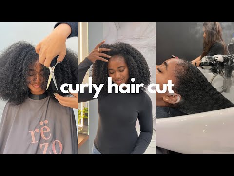 Hair vlog | Curly Hair Cut At Rëzo Salon, The Best Shape, Full Process +More! (Type 4-3b Curls)