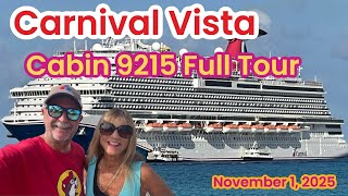 Carnival Vista Cabin 9215 Full Tour